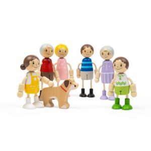 Bigjigs Generational Family Dolls- Set of 7 Doll House People