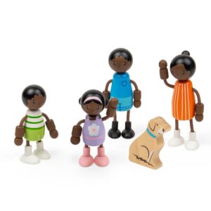 Bigjigs Tidlo Black Family Dolls