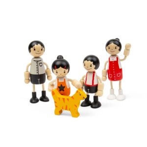 Bigjigs Tidlo East Asian Family Dolls