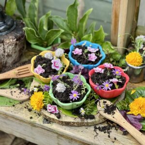 Yellow Door Flower Bowls