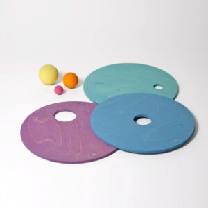 Grimms X Stapelstein® Rolling Discs Cool Pastel