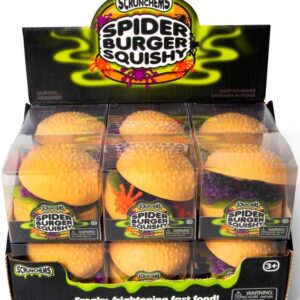 Scrunchems Spooky Spider Burger Squishy Fidget Toy