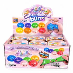 Squishy Bao Metallic Shine 8.5cm Dumpling In a Basket