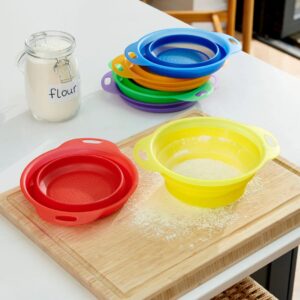 TickiT Translucent Colours Nesting Sieves - 6pk