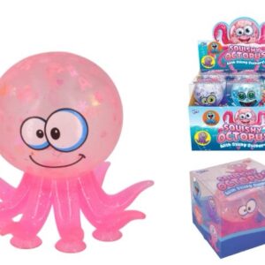 Squishy Octopus with Sucker Legs Fidget Toy